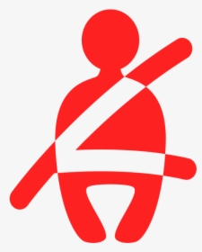 Seatbelt Symbol In Red - Seat Belt Warning Logo, HD Png Download, Free Download