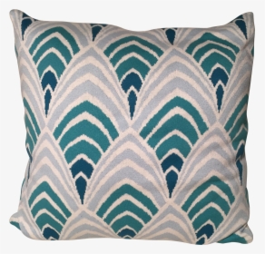 Art Deco Geometric Patterns - Cushion Turquoise Art Deco, HD Png Download, Free Download