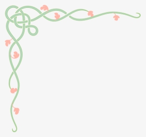 Vine With Pink Flowers Svg Clip Arts - Borders Design For Brochure, HD Png Download, Free Download