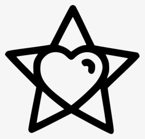 Christmas Decoration Heart Star Lightning Icon Free - Heart In Star Icon, HD Png Download, Free Download