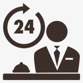 Receptionist Clipart Office Reception - Front Desk Logo Png, Transparent Png, Free Download