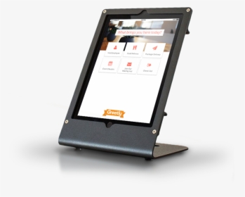 Greetly Digital Receptionist App Helps Modernize Office - Visitor Check In Kiosk, HD Png Download, Free Download