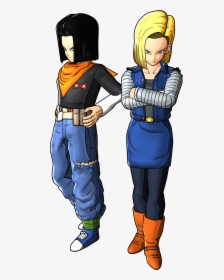 Android18 And 17 Battle Of Z Render - Dragon Ball Z Android 18 Costume, HD Png Download, Free Download