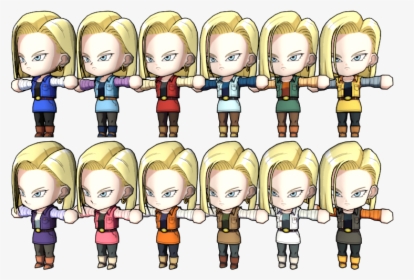 Download Zip Archive - Dragon Ball Fighterz Android 18 Colors, HD Png Download, Free Download