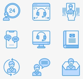 Contact And Message - Blue Vector Sewing Png, Transparent Png, Free Download
