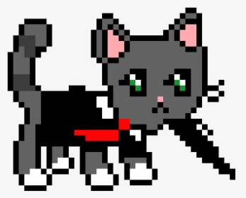 Black Cat Pixel Art, HD Png Download, Free Download