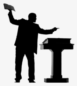 Community Baptist Church Pastor Preacher Pulpit Sermon - Minister At Pulpit, HD Png Download, Free Download