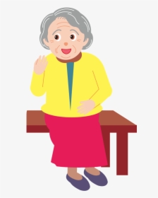 Transparent Grandparents Clipart - Elderly Cartoon Transparent, HD Png Download, Free Download