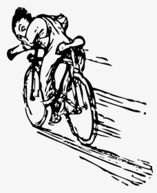 Riding A Bike Clip Arts - Riding A Bike Fast, HD Png Download, Free Download