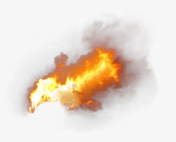 Flame Clipart Smoke - Transparent Background Fire Smoke Png, Png Download, Free Download