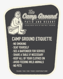Ow Web 19 Campground Patio Rules 18 - Right To Play, HD Png Download, Free Download