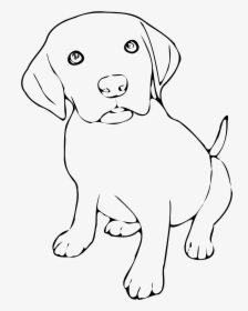Dogs Clipart Outline - Dog Art Black And White, HD Png Download, Free Download