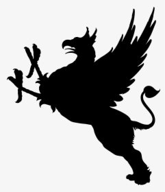 Silhouette Griffin Clip Art - Griffin Silhouette Png, Transparent Png, Free Download