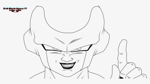 Transparent Golden Frieza Png - Golden Frieza Drawing Easy, Png Download, Free Download