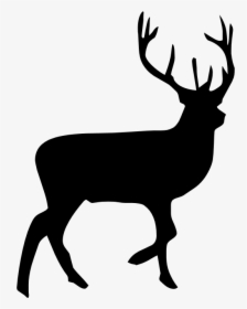 Reindeer Moose Silhouette Clip Art - Reindeer Silhouette, HD Png Download, Free Download