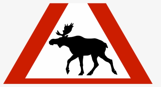 Norway Moose Sign - Moose Sign, HD Png Download, Free Download