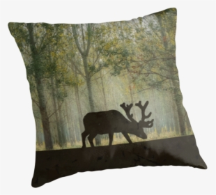 Transparent Moose Silhouette Png - Cushion, Png Download, Free Download