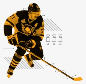 Logo Transparent Stickpng - Pittsburgh Penguins Player Png, Png Download, Free Download