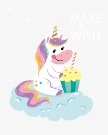 Wishing Birthday Euclidean Vector Unicorn Party Icon - Unicorn Birthday Clipart Png, Transparent Png, Free Download