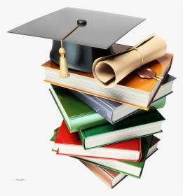 Birrete Png , Png Download - Graduation Cap And Books Png, Transparent Png, Free Download