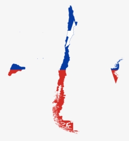 Flag Map Of Chile , Png Download - Chile Flag And Map, Transparent Png, Free Download