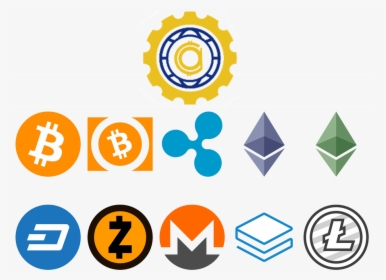 Bitcoin Ethereum Ripple Litecoin - Cryptocurrency Logo, HD Png Download, Free Download