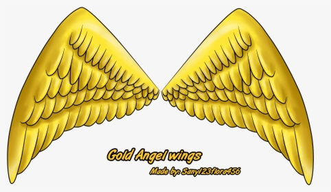 Gold Angel Wings By Xxsunny Bluexx On , Png Download - Golden Angel Wings Clipart, Transparent Png, Free Download
