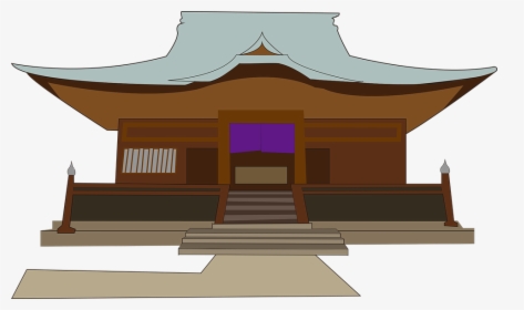 Temple, Building, Buddhism - Japanese Wood Temple Vector, HD Png Download, Free Download