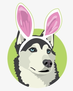 Easter Dog, Dog Easter, Easter, Dog With Bunny Ears - Cartoon, HD Png Download, Free Download