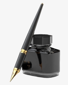 Transparent Ink Bottle Png - Fountain Pen With Ink Png, Png Download, Free Download