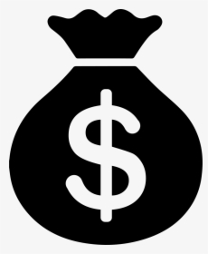 Symbol,clip Art,dollar,money Bag,black And White,currency - Fund Icon Png, Transparent Png, Free Download