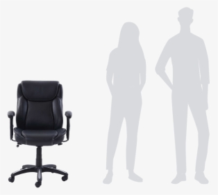 Transparent Person Sitting In Chair Png - Office Chair, Png Download, Free Download