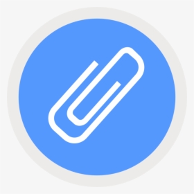 Clip Icon Office - Blue Paper Clip Icon, HD Png Download, Free Download