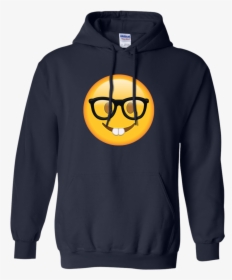 Nerd Glasses Emoji Tee/hoodie/tank - Nerd Emoji Hoodie, HD Png Download, Free Download