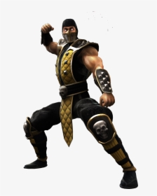 Mortal Kombat Png - Scorpion Mk Shaolin Monks, Transparent Png, Free Download