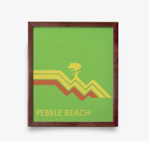 Pebble Beach Waves Green Giclée Print - Illustration, HD Png Download, Free Download