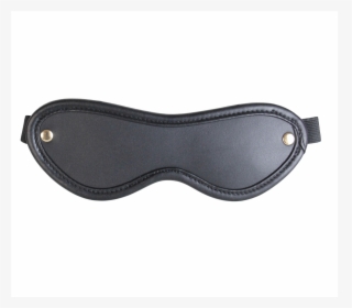 Black Leather Blindfold With Gold Hardware - Leather, HD Png Download, Free Download