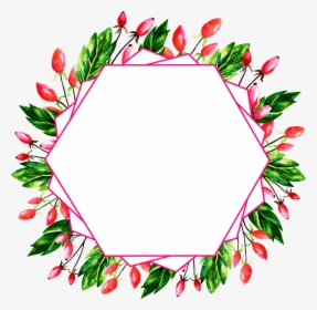 Floral Frame Template Png, Transparent Png, Free Download