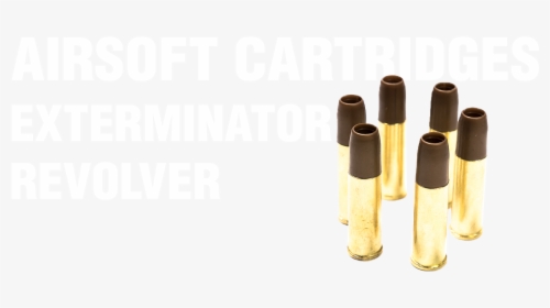 Black Ops Exterminator Airsoft Bb Revolver Cartridges - Bullet, HD Png Download, Free Download