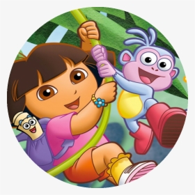 Dora The Explorer Swinging On Vine, HD Png Download, Free Download