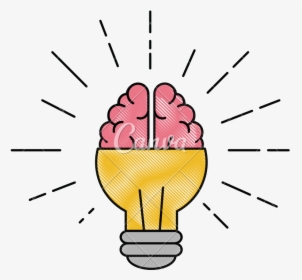 Idea Clipart Lightbulb Brain - Clip Art, HD Png Download, Free Download
