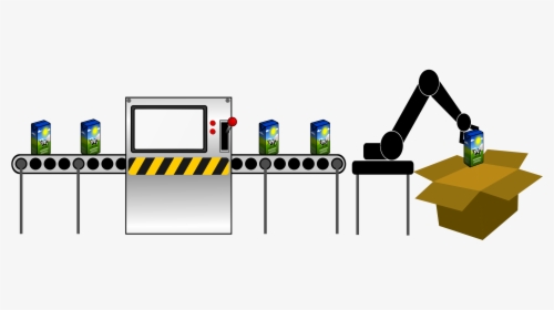 This Free Icons Png Design Of Conveyor With Robot Arm - Factory Assembly Line Clipart, Transparent Png, Free Download