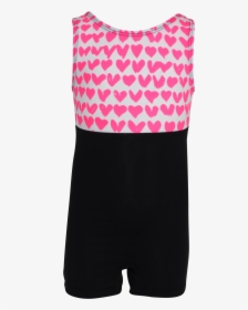 Neon Pink Hearts Tank Unitard - Trunks, HD Png Download, Free Download