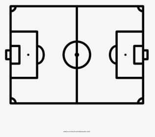 Football Field Coloring Page - Soccer Field Lines Png, Transparent Png, Free Download