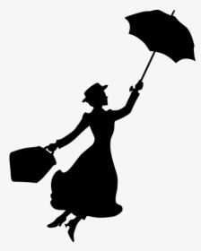 Mary Poppins Youtube Bert Silhouette Stencil - Mary Poppins Silhouette Svg, HD Png Download, Free Download