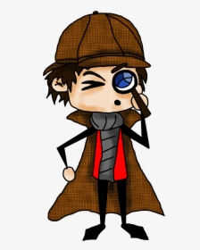 Sherlock Transparent Mary Poppins - Sherlock Holmes Cartoon Character, HD Png Download, Free Download