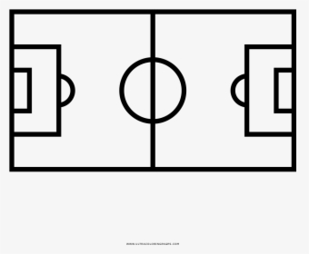 Soccer Field Coloring Page - Soccer Field Lines Png, Transparent Png, Free Download