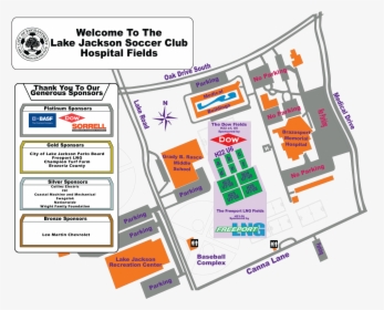 Lake Jackson Soccer Fields Map, HD Png Download, Free Download