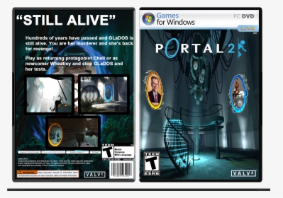Portal 2 Box Cover - Portal 2, HD Png Download, Free Download