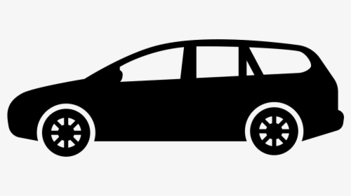Car Png Black And White Side View - Sedan Car Icon Png, Transparent Png, Free Download